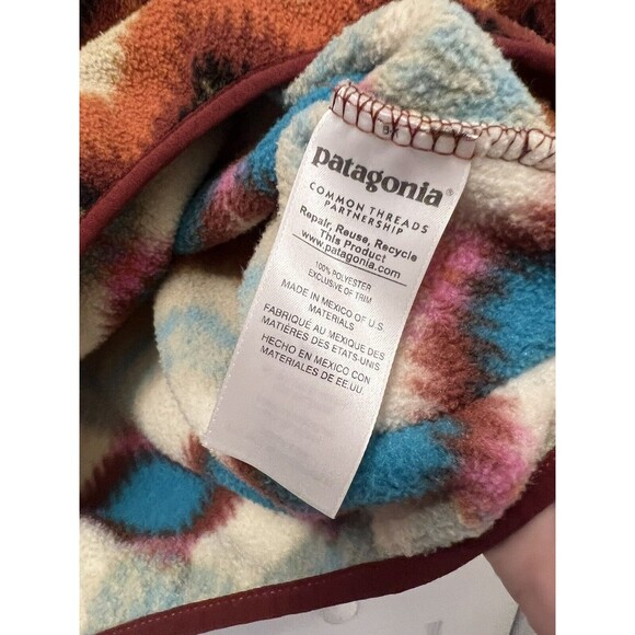 Patagonia Synchilla Snap T Fleece Aztec Timber Twist Women’s Small Southwestern - Picture 4 of 8